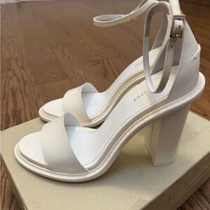 Philosophy di Alberta Ferretti Cream Heeled Sandals